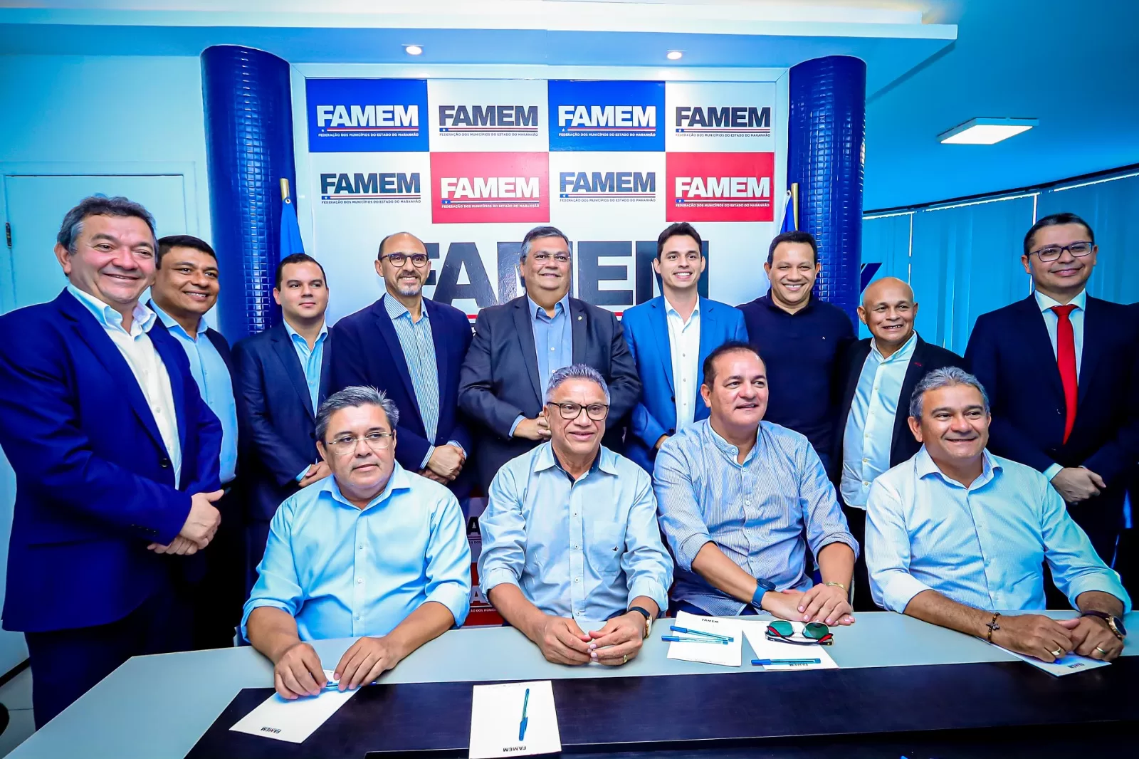 Ministro da Justiça e Segurança Pública, Flávio Dino, visita a Famem para anunciar construção da sede da PRF no Maranhão e dialogar com os prefeitos do Conguarás